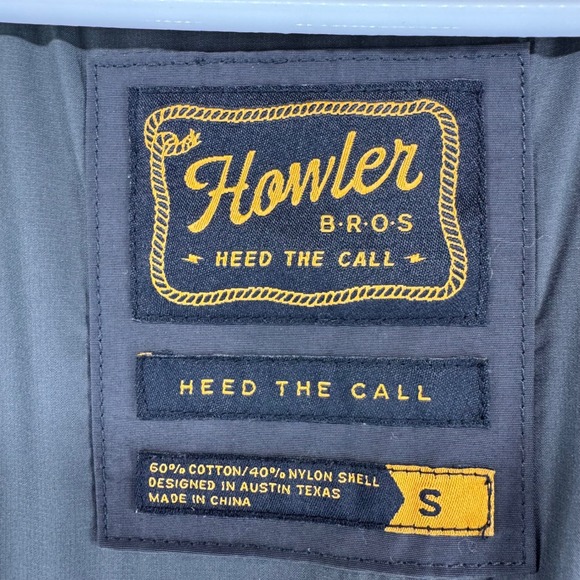 Howler Bros Rounder Vest Black Denim Quilted Primaloft Mens Size S - Picture 2 of 8